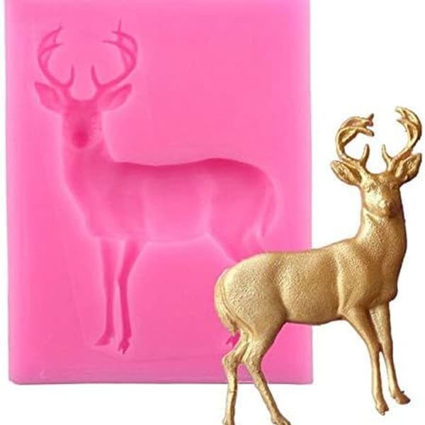 2 stk. Julehjorte silikoneform til fondantkage chokolade KLB