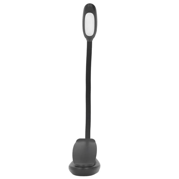 Klipsbar skrivebordslampe med 360° fleksibel svanehals