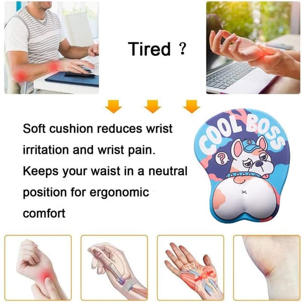 Dyre musematte med håndleddsstøtte sklisikker ergonomisk gelkamp