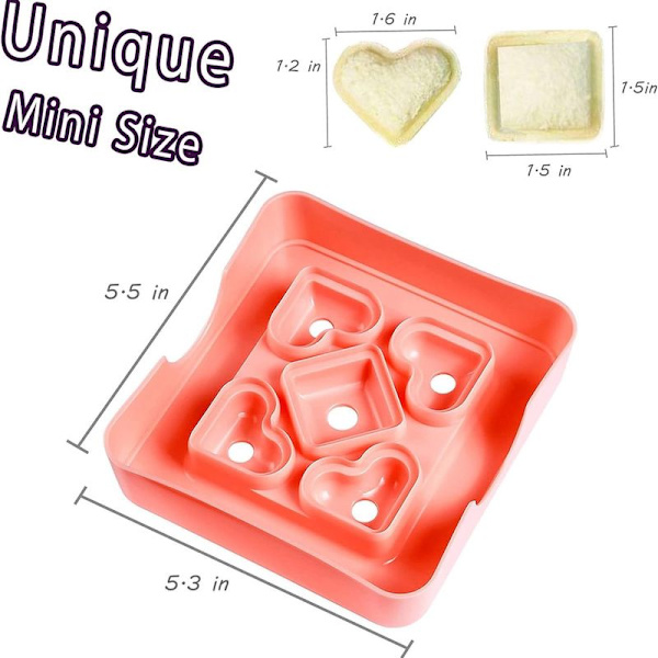 Mini Sandwich Cutter og Sealer til Børn, DIY Taske