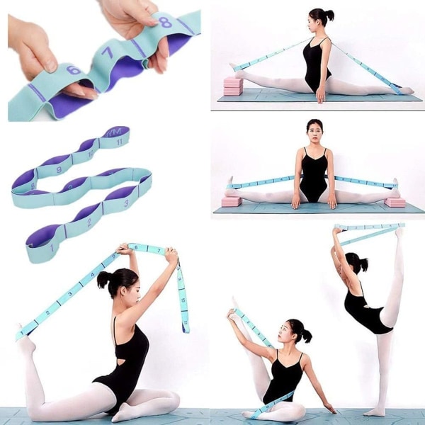 Flexibilitets Yoga Stretch Strap - Hamstring Stretcher KLB