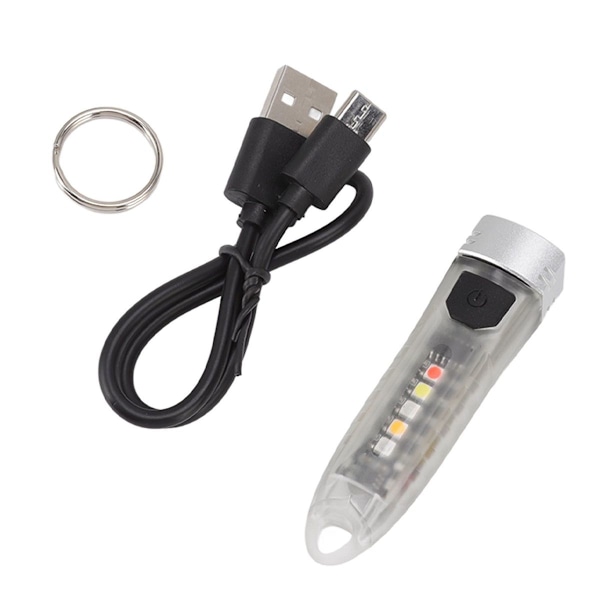 Mini-avaimenperä taskulamppu, kannettava mini-USB-ladattava KLB
