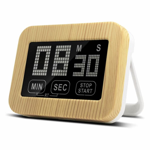 Kök Timer, Digital LCD-display, med starkt magnetstativ, nedräkning, väckarklocka och timerfunktion för träningsstudio