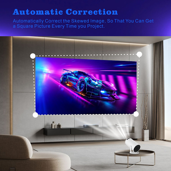 5G 4K Projektor Smart HD LED WiFi Bluetooth HDMI. USB Android Hemmabio