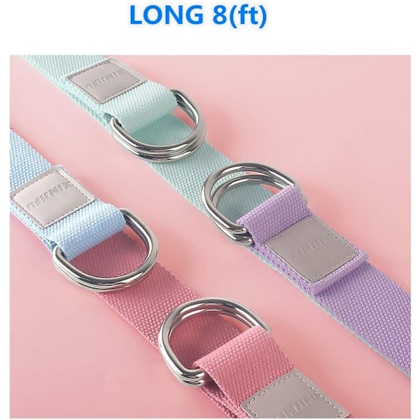 Yogablock set med 2 - blå 2 block + 1 band