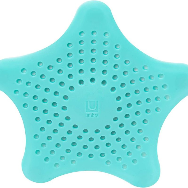 Umbra Starfish Drain Cover/Hair Catcher, Surf Blue