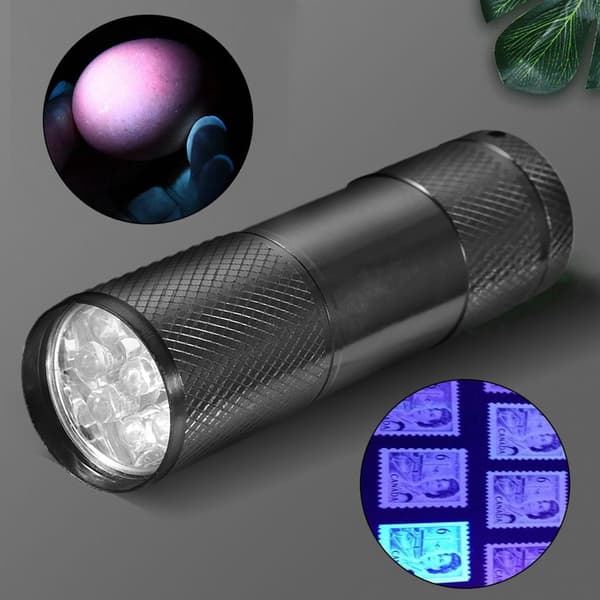 4.5V 9 LED UV-taskulamppu Mini Expert Jade Torch 365-400nm KLB