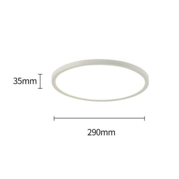 RGB LED taklampe, 24 W taklampe dimmbar med fjernkontroll, 3000 K