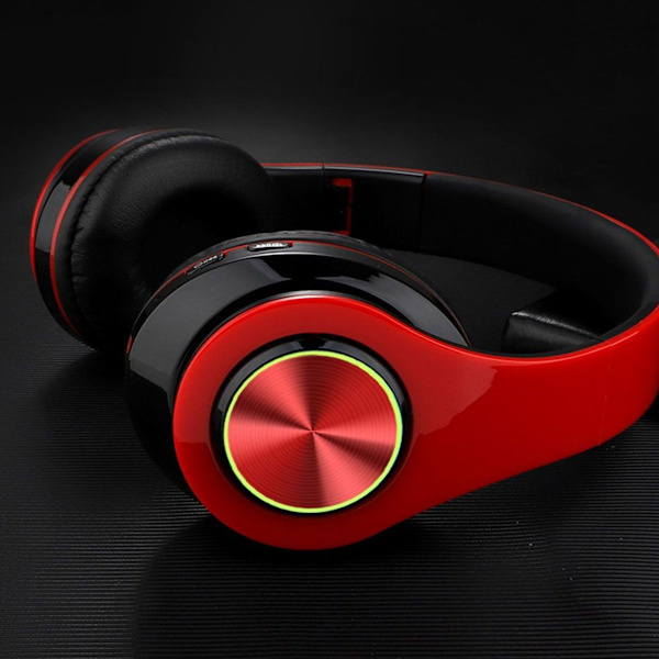 Bluetooth-kuulokkeet Langattomat kuulokkeet Over Ear Punaisella