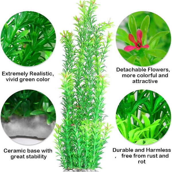 Kunstig Akvarieplante Kunstig Vandplante Plast Akvarium KLB
