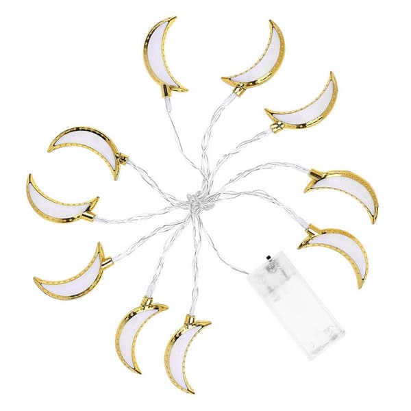 1,5M 10LED Måne Fe Lys Ramadan Eid Fe Lys Festival KLB