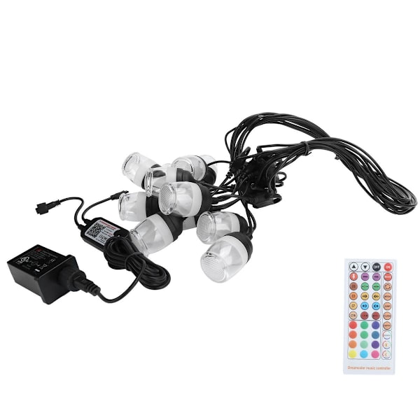 Vattentäta utomhus ljusslingor, färgglada RGB-lampor med RF IR KLB