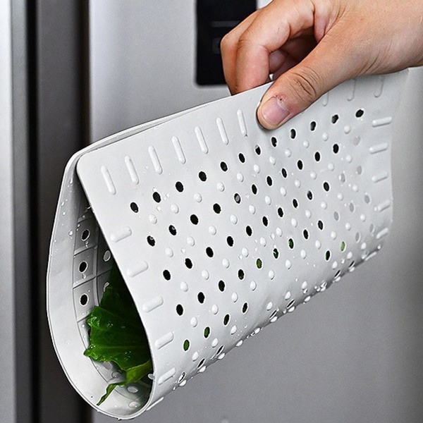Pakk kjøkkenvaskmatte avløpsbeskyttelse laget av sklisikre gummi