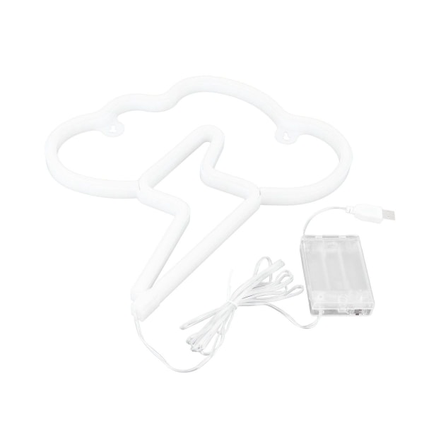 LED-neonskilt, 2-farget LED-neonlampe, batteri eller USB KLB