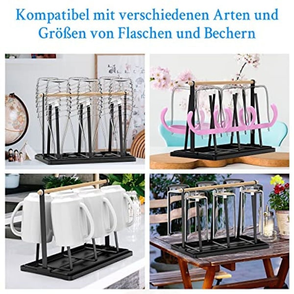 Sodastream flaskeholder, til 6 flasker, med aftagelig drypmåtte KLB