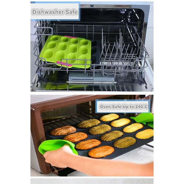 Mini Baguette Bageplade 34.5 x 24cm Non-Stick Dyb Grå KLB