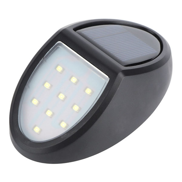 10 LED-chips vattentät solcellsladdad utomhusvägglampa KLB