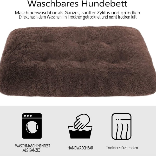 Msrnsiy plysj hund seng, hund seng for mellomstore hunder, vaskbar hund sofa, Super KLB