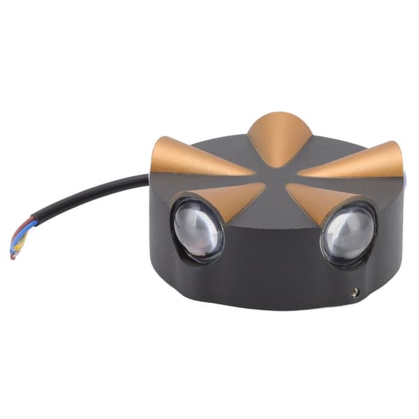 5-sidig lysende vegglampe, rund design, vanntett, 5 LED KLB