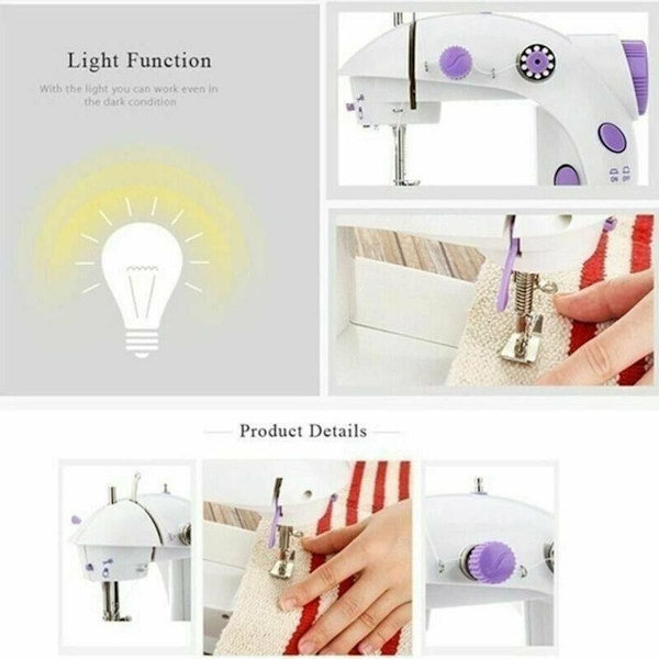 Elektrisk Mini Symaskin Resesymaskin Handsymaskin Elektrisk