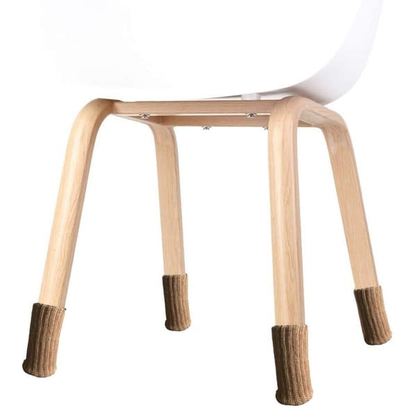 Møbelsokker, 24-pakning, strikkede møbelføtter, beige KLB