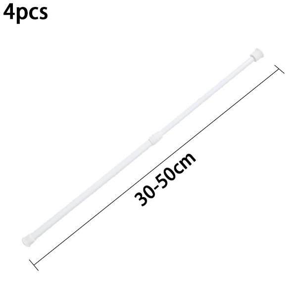 Jousitoiminen verhotanko, jännitystangot, kaappitangot 30cm-50cm