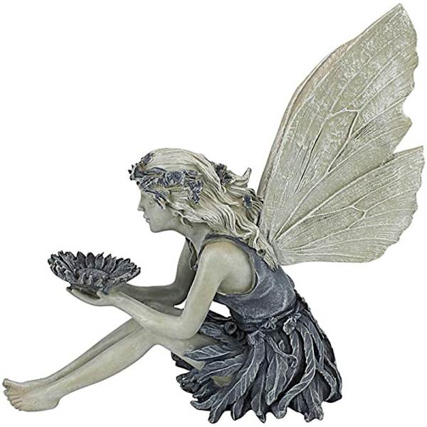 1 Stykke Engelpige Foder Resin Ornament Figur Udehave