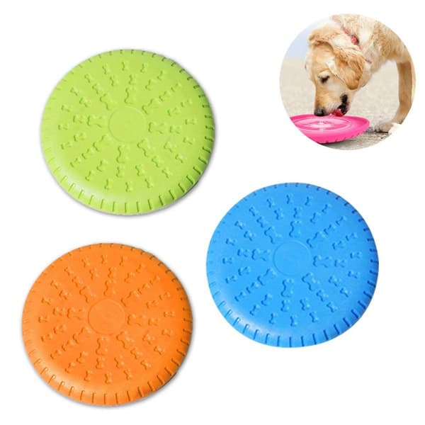 Discdog, 3 stk. bløde gummifrisbee, hundeskiver, holdbare træning KLB