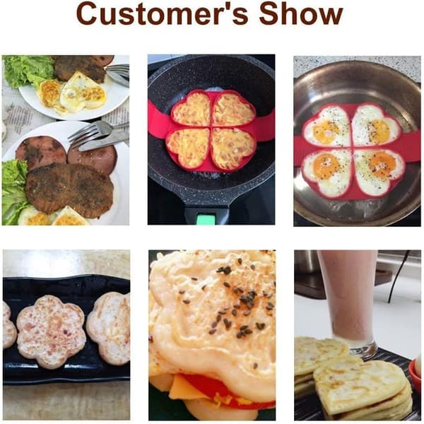 Nonstick Silikon Egg Ring Pankakeform, Omelett Egg Ring,