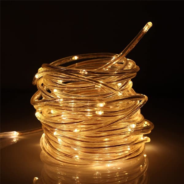 12M 100 LED Solar String Light Vanntett IP68 Solar String Lights Utendørs Julelys Utendørs for Fest og Jul