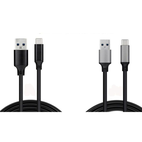 Hurtiglading kabel Type-C datakabel 10G 3A høy strøm svart