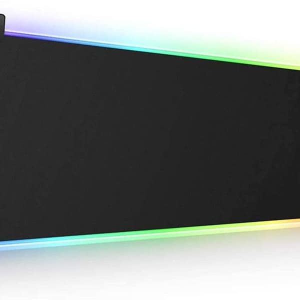RGB Gaming Musematte Stor Utvidet Myk LED Musematte