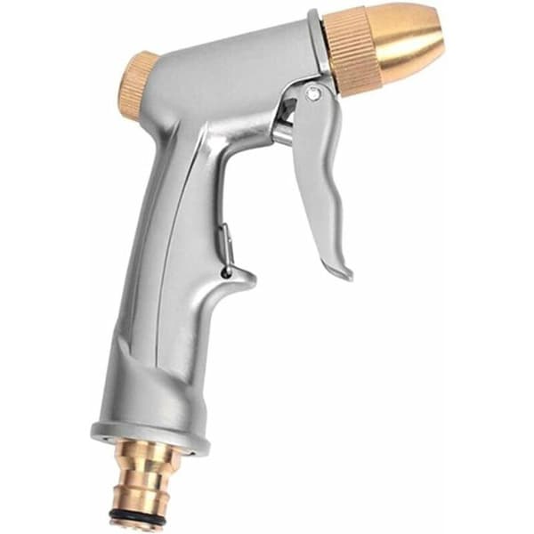Hageslangemunnstykke, robust metallhagesprøyte, vannpistol