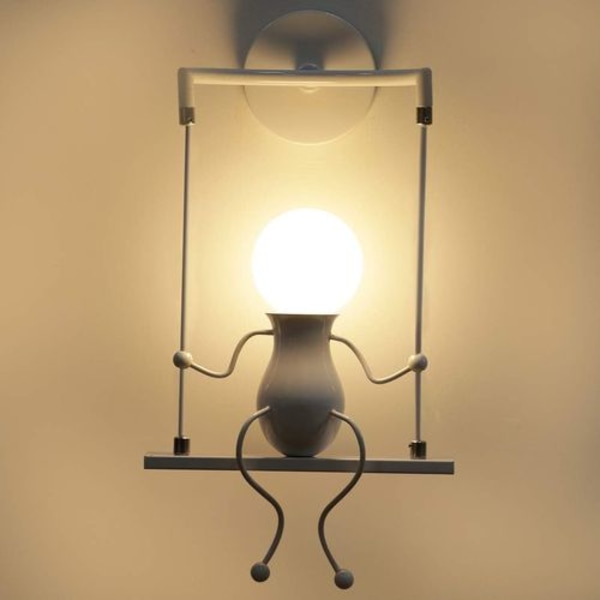 Humanoid Kreativ Vägglampa Modern Vägglampa Enkel Ljuskrona Vägglampor