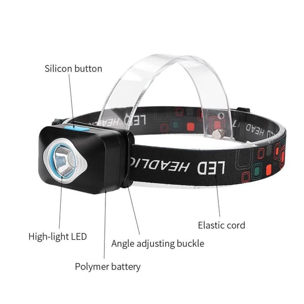 LED vanntett sterkt lys, lang rekkevidde USB-lading KLB