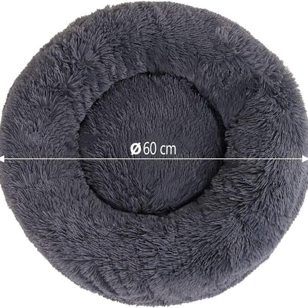 Hundeseng, katteseng, rund donut sofa til små hunde, kattepudde, KLB