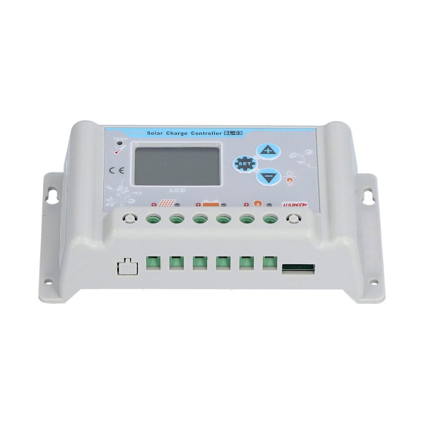 LCD-display för solcellsladdningsregulator solpanel KLB