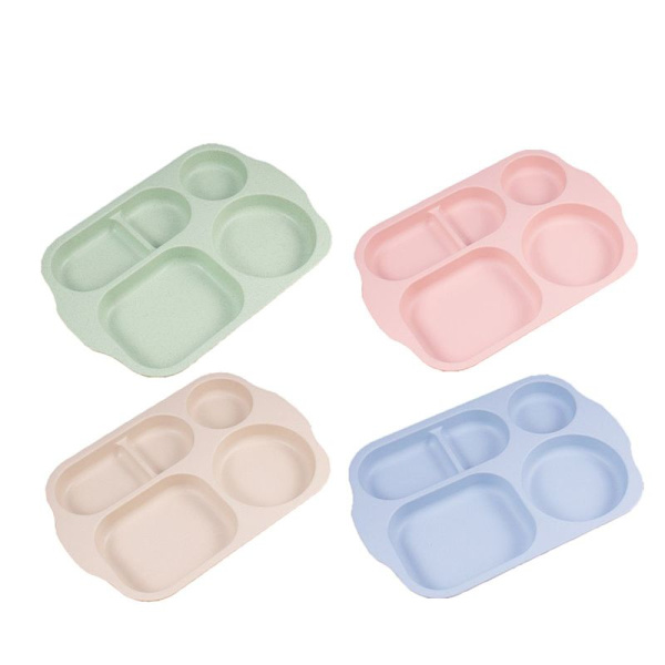 4-osainen ruokalautasten setti, 5 osastoa, 28 cm ruokalautaset