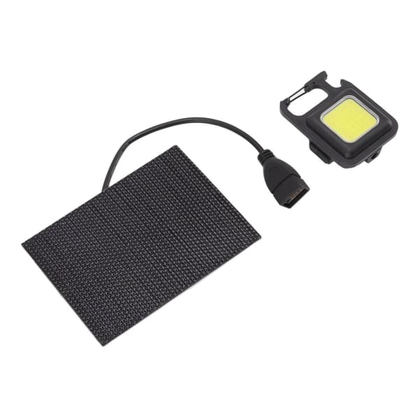 Monokrystallinsk solcelle LED-lys 5W IP68 vandtæt USB KLB