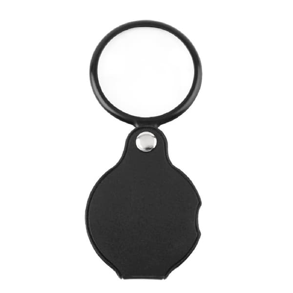 2 sett Mini Leseforstørrelsesglass 10x Foldbar Lommeforstørrelsesglass