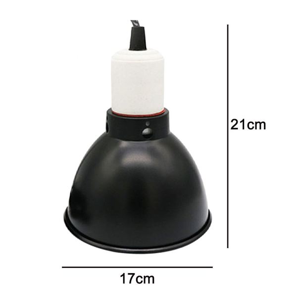 Reptillampe skærm, keramisk varme UVA/UVB 7,2 tommer KLB
