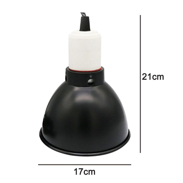 Reptillampe skjerm, keramisk varme UVA/UVB 7,2 tommer KLB