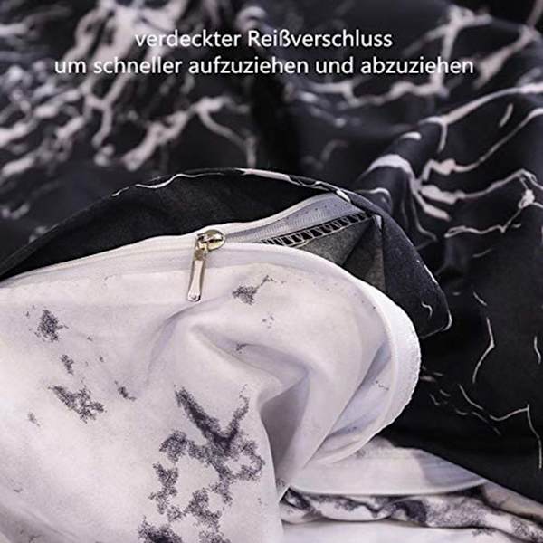 Bedding set polyester duvet cover pillowcase with zipper KLB