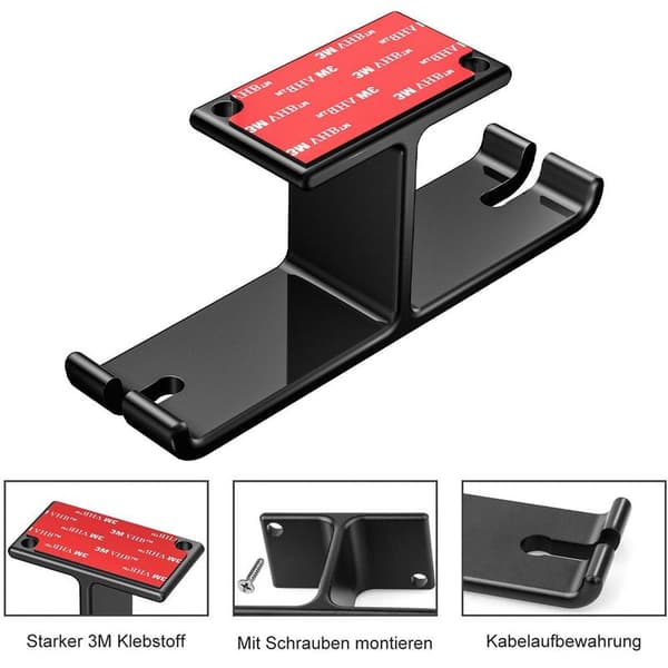 Hovedtelefonstativ Universal Aluminium Hovedtelefonholder Sort