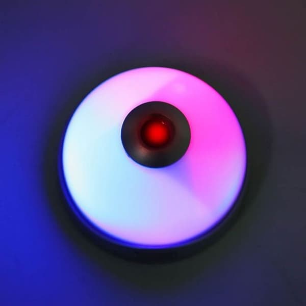 Lazy Magic farverig lysende projektionsur LED halvkugleformet alarmur (ingen stjerne
