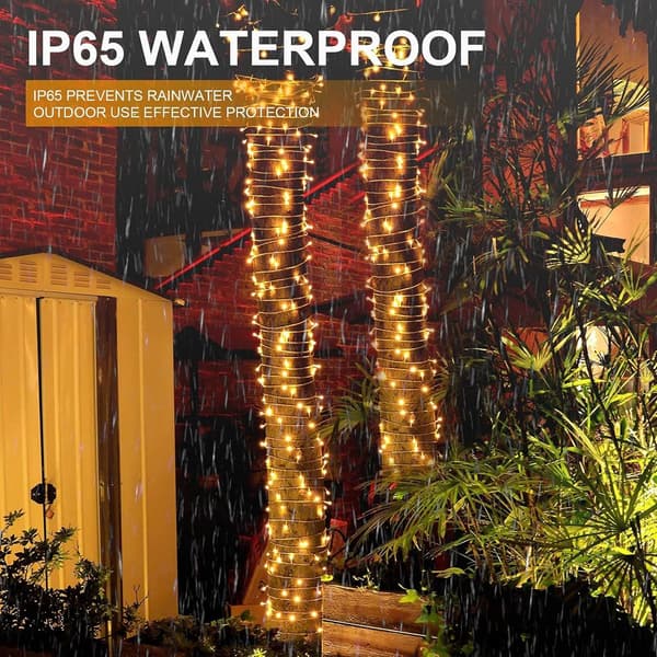 Ultra Bright Utendørs LED Solar String Lights - 22m KLB