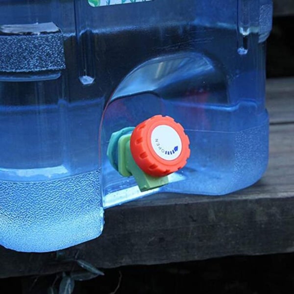 Vattenbehållare, 10L vattenbehållare med kran, campingvattentank med handtag,
