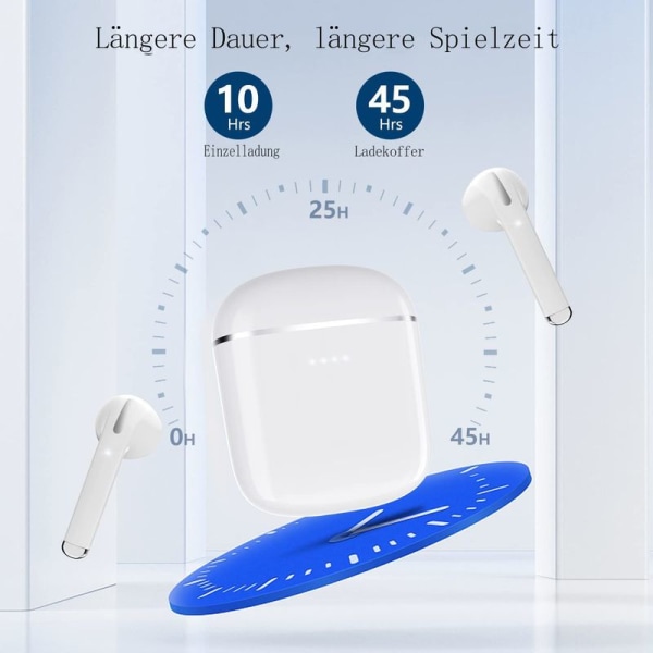 Bluetooth In-Ear-hodetelefoner, trådløse Bluetooth 5.3 HiFi stereohodetelefoner