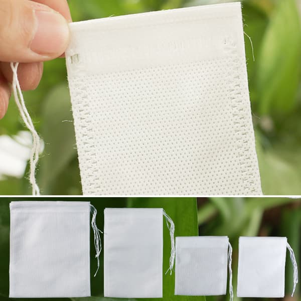 100 Engangs Papir Te-Filter, 5cm x 7cm Engangs Te-Filter