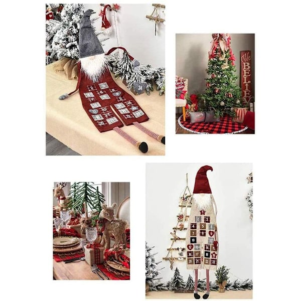 Santa Filt Adventskalender Style 1 KLB